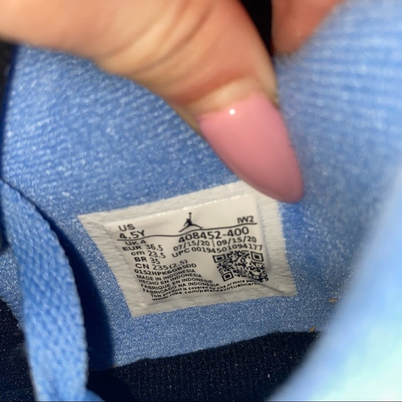 Nike Air Jordan 4 GS University Blue 4.5Y 6W NEW - Picture 3 of 6